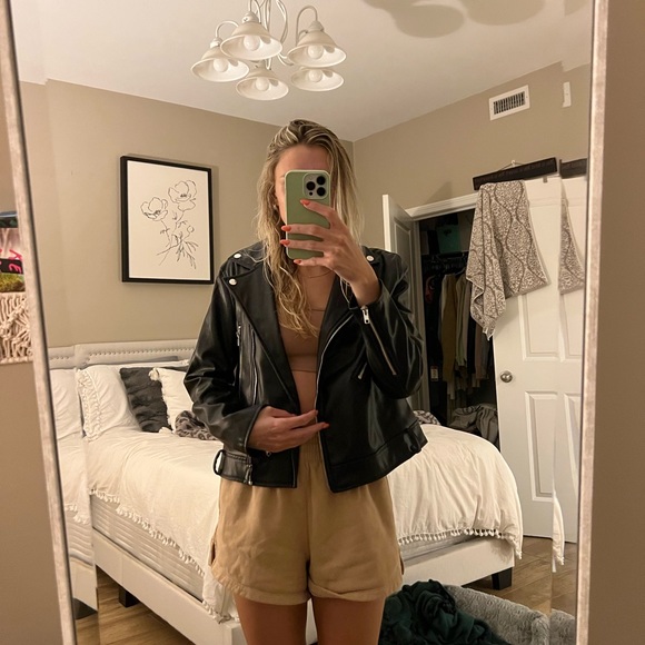 Princess Polly Leather Jacket - Picture 2 of 2